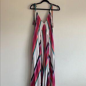 Multicolor Striped Maxi Dress